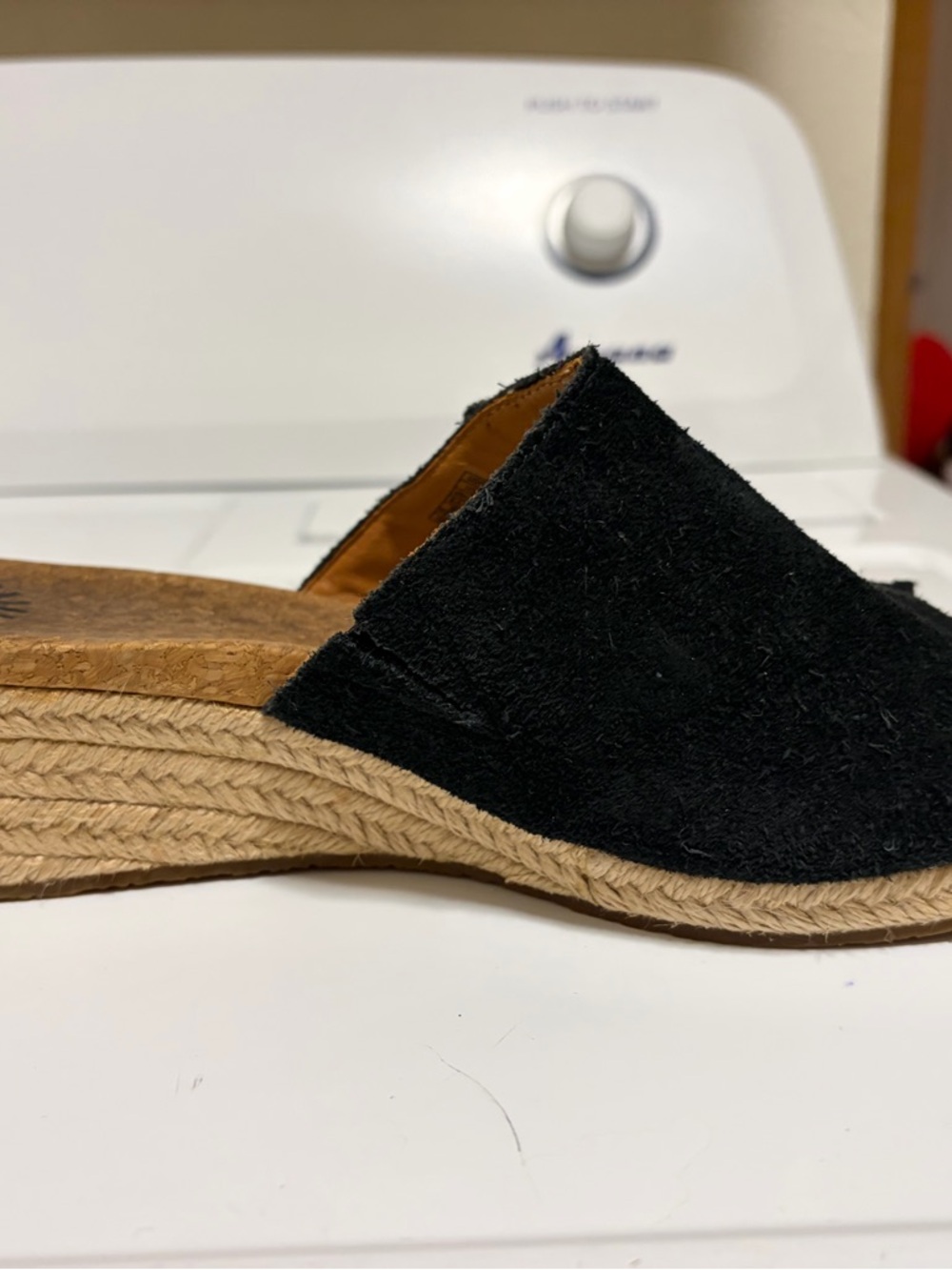 UGG suede fringe wedge espadrille sandals - Picture 4 of 5